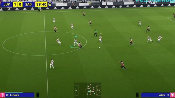 Game bóng đã Efootball 2022 Juventus vs Sao paulo