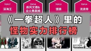 《一拳超人》里的怪物实力排行榜是怎样的？