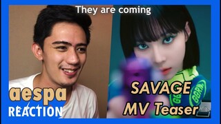 aespa 에스파 'Savage' MV Teaser REACTION | READY TO BE SLAYED