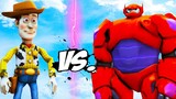WOODY VS BAYMAX - Toy Story and Big Hero 6