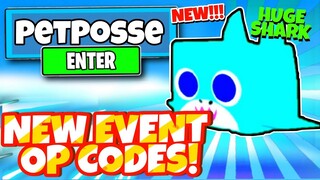 ALL NEW SECRET *EVENT* UPDATE OP CODES For PET POSSE In Roblox Pet Posse Codes 2022