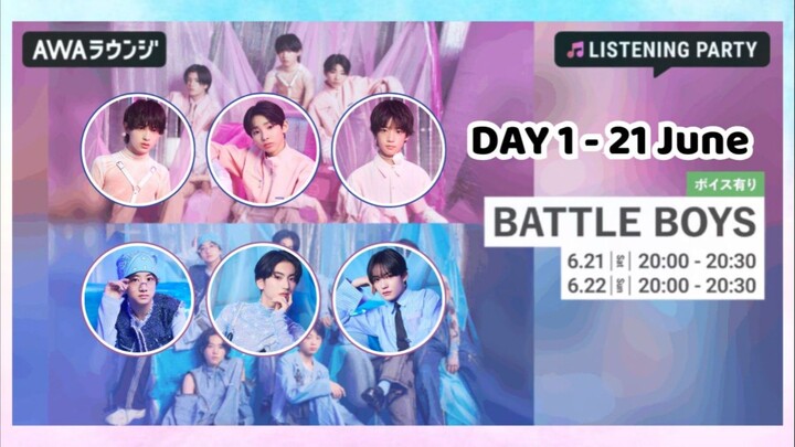 BATTLE BOYS Listening Party SP on AWA LOUNGE - DAY 1