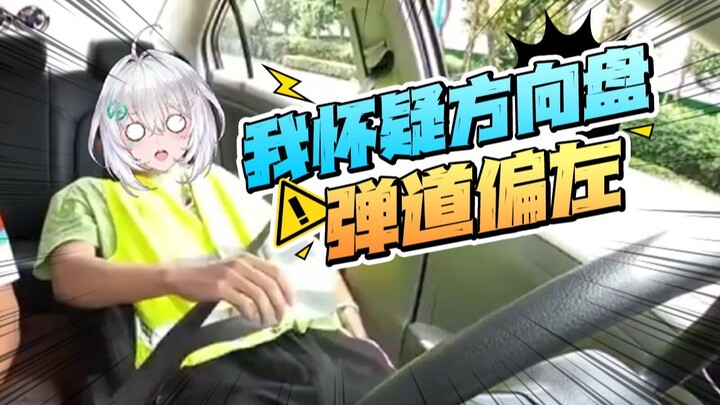 我练车是怎么上花坛的
