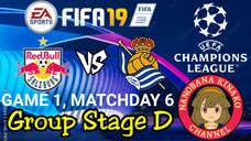 FIFA 19: UEFA Champions League | RB Salzburg 🇦🇹 VS 🇪🇸 Real Sociedad (Group D)