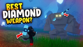 BEST* Diamond Weapon? in Roblox Islands (Skyblock)