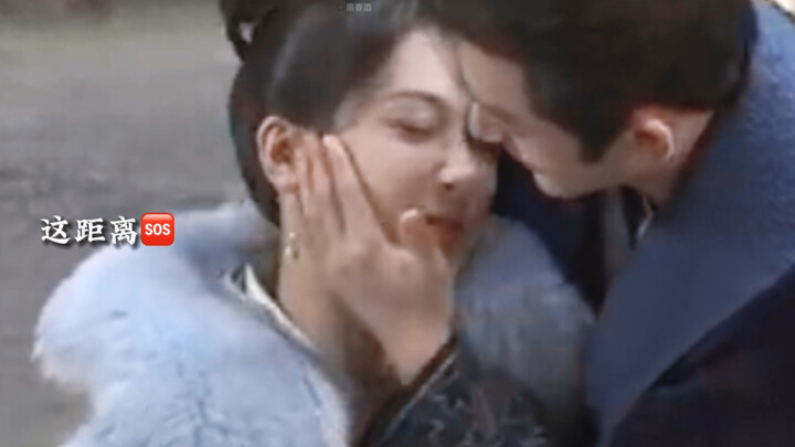 Holy crap, they’re about to kiss—yet he still won’t let go and just stays in her arms!