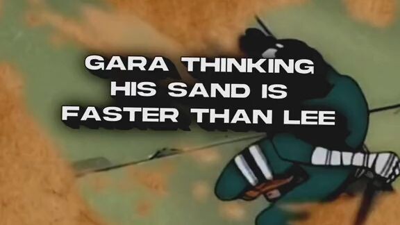 Gara vs Rock lee