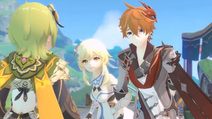 [Genshin Impact Animation] A Day with the Traveler and Tartaglia