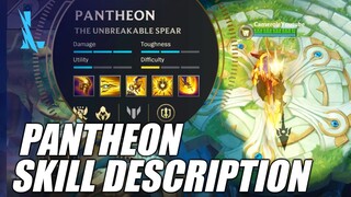 Pantheon Skill Description | Wild Rift