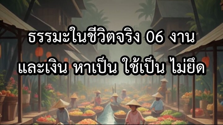 ธรรมะในชีวิตจริง 06 งานและเงิน หาเป็น ใช้เป็น ไม่ยึด