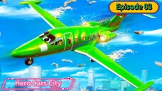 Hero cars city (Episode 3) There Was Emergency Landing