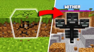 Minecraft but Mining any Block Spawns a Mob...