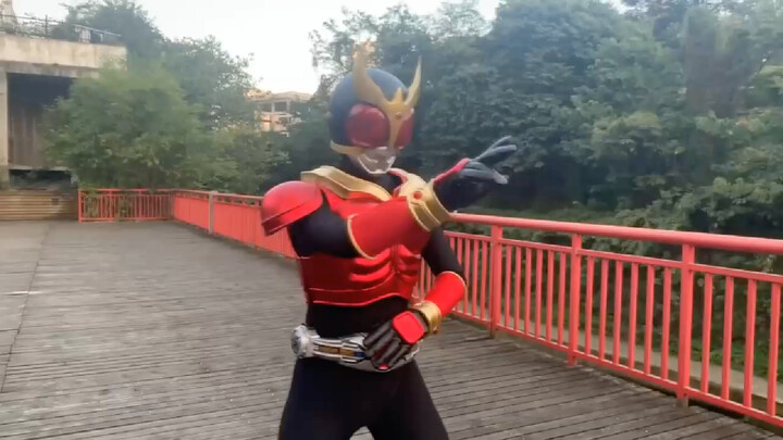 Transformasi efek khusus Kamen Rider Kuuga di kehidupan nyata menjadi Henshin!