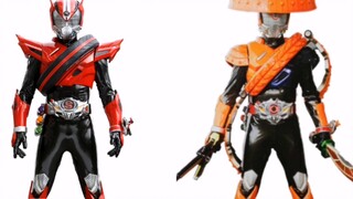 So sánh giữa hình dáng kỵ sĩ chính của Kamen Rider và DVD phụ của phiên bản chiếu rạp (Dian-O-Drive)