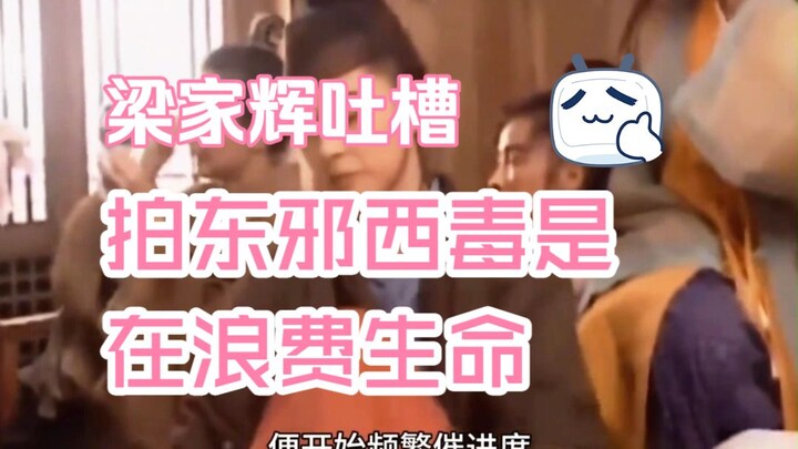 Lương Gia Huy chê bai rằng quay “Đông Tà Tây Độc” là phí hoài cuộc đời.