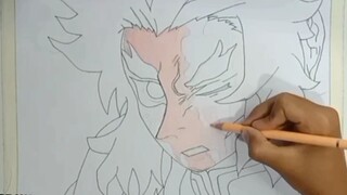 menggambar renggoku kyojuro ( kny ) ( speeddraw )