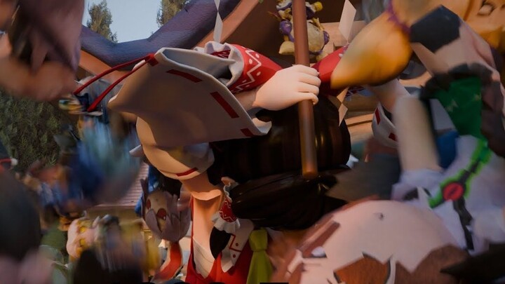 【Touhou MMD】1000 Fumo Attack!