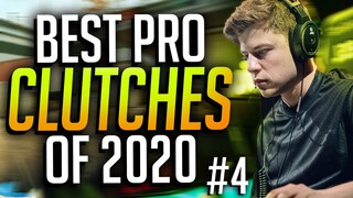 THE BEST PRO CLUTCHES OF 2020 #4! (RIDICULOUS PLAYS) - CS:GO