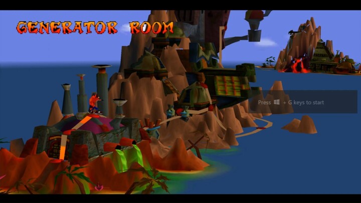 Crash Bandicot 1 - #21 Generator Room Walkthrough (No Damage + Gems)  [PS1] [Pla