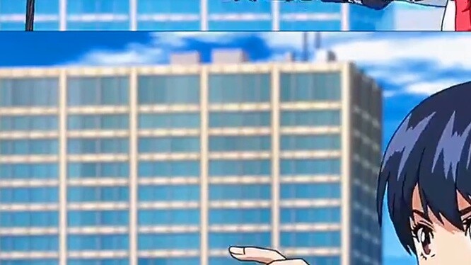 JK uniform girl eats chicken on the rooftop world