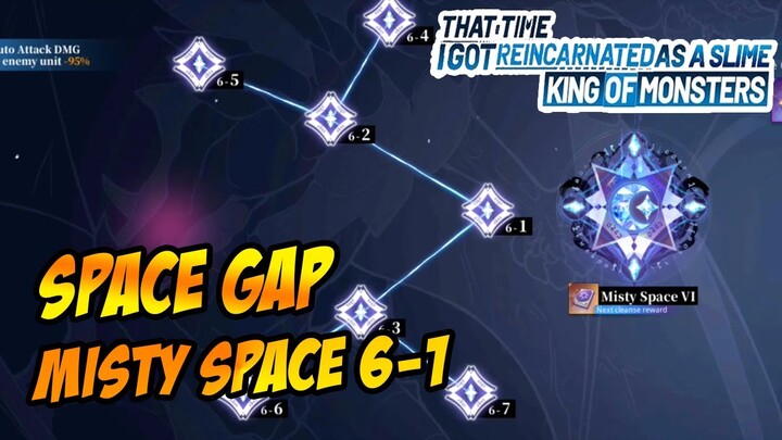 TIPS MENYELESAIKAN SPACE GAP MISTY SPACE 6-1 GUIDE - TENSURA : KING OF MONSTER INDONESIA