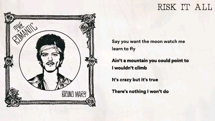 BRUNO MARS THE ROMANTIC PLAYLIST • | FULLLYRICS