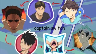 haikyuu texts - CaPtaiN sWitCH?!