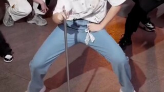 About the fact that I had a straight shot of myself playing with a stick in a random dance