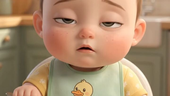 baby was full in sleepy mood 😂