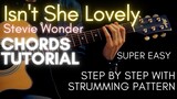 Stevie Wonder - Isn't She Lovely Chords (Guitar Tutorial) for Acoustic Cover
