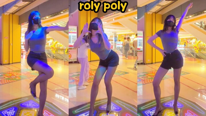 Wearing black silk high heels to see you~❤Disco brainwashing classic song reappears roly poly! Dance