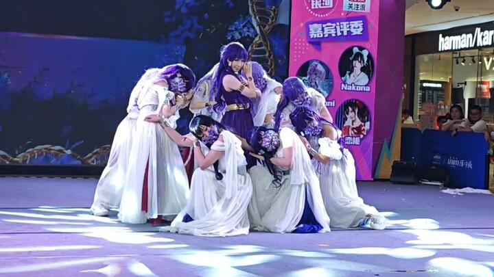 “Empurple” ย้อมชุดเดรสสีขาวให้กลายเป็นสีม่วง【การแข่งขันเต้นรำกาแล็กซีหนานซา สตาร์แดนซ์ – เต้นรำแชมป์