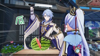 [ Genshin Impact ] The daily routine of cutting melons