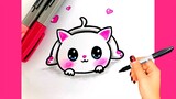 Hướng dẫn vẽ con mèo con dễ thương/How to Draw a Cute Baby Kitten/THƯ VẼ
