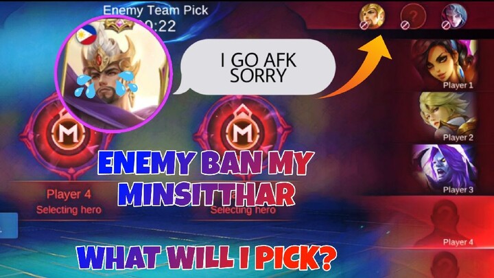WHEN ENEMY BAN MY MINSITTHAR WHAT WOULD I PICK? THE RESULT WILL SHOCK YOU! 😱 (MUST WATCH THIS!)