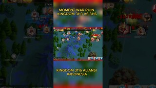 😁 wah 😮 kingdom 3116 ada aliansi indo!! war ruin kingdom 3113 vs 3116 #gamermuda #riseofkingdom