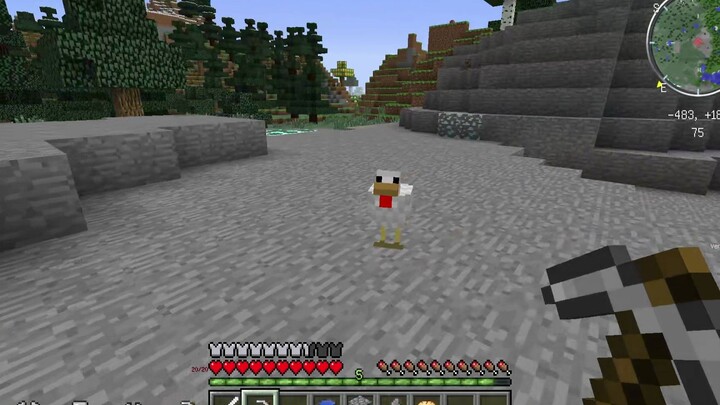 Titan Survival 2 sangat beruntung, saya menemukan blok sinar-X