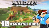 MEMBUAT KANDANG KUDA DI PINGGIR PANTAI🐴 - Minecraft Survival Indonesia (Ep.10)