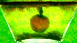APPLE 365 DAYS IN WATER - MICROSCOPE Footage