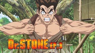 Dr.Stone ดร.สโตน เจ้าแห่งวิทยาศาสตร์กู้คืนอารยธรรมโลก ตอนที่ 03 พากย์ไทย