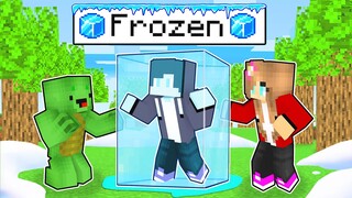 Maizen is FROZEN -100 DEGREES in Minecraft! - Funny Story(JJ and Mikey TV)