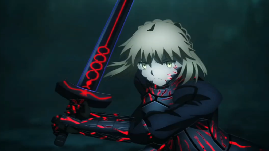 Fate/Stay Night Heaven's Feel III Saber Alter vs Rider Full Fight. ( 60fps  ) - BiliBili