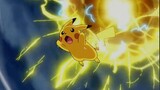 [Pokémon] Pikachu uses a huge electric ball to save Meloetta