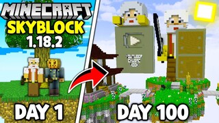 Tóm Tắt 100 Ngày Minecraft SKYBLOCK 1.18.2 Sinh Tồn Siêu Khó Cùng 2 Đồ Đệ Trong LANGMOIZ.NET