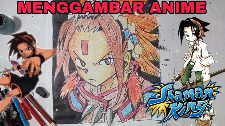 menggambar anime shaman king, Asakura yoh