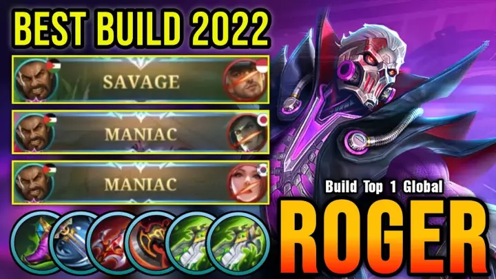 Roger Best Build 2022 (AUTO SAVAGE) - Build Top 1 Global Roger ~ MLBB