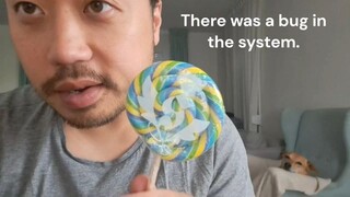ASMR Huge Lemonade Lollipop 🍭 Mouth Sounds & Licking 🍭