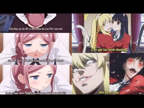 Ảnh Chế Anime #101 Con Gái Khi Chơi Bài