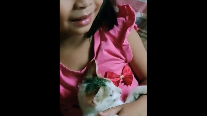 yvanna with her Cutie cats