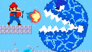 Mario vs the Giant Ice Monster เขาวงกต - พลังใหม่ของ Mario แอนิเมชั่นเกม